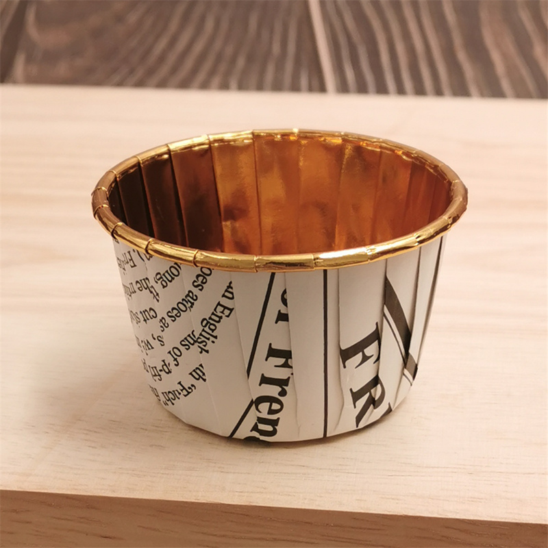 Newspaper printing rolled rim cup