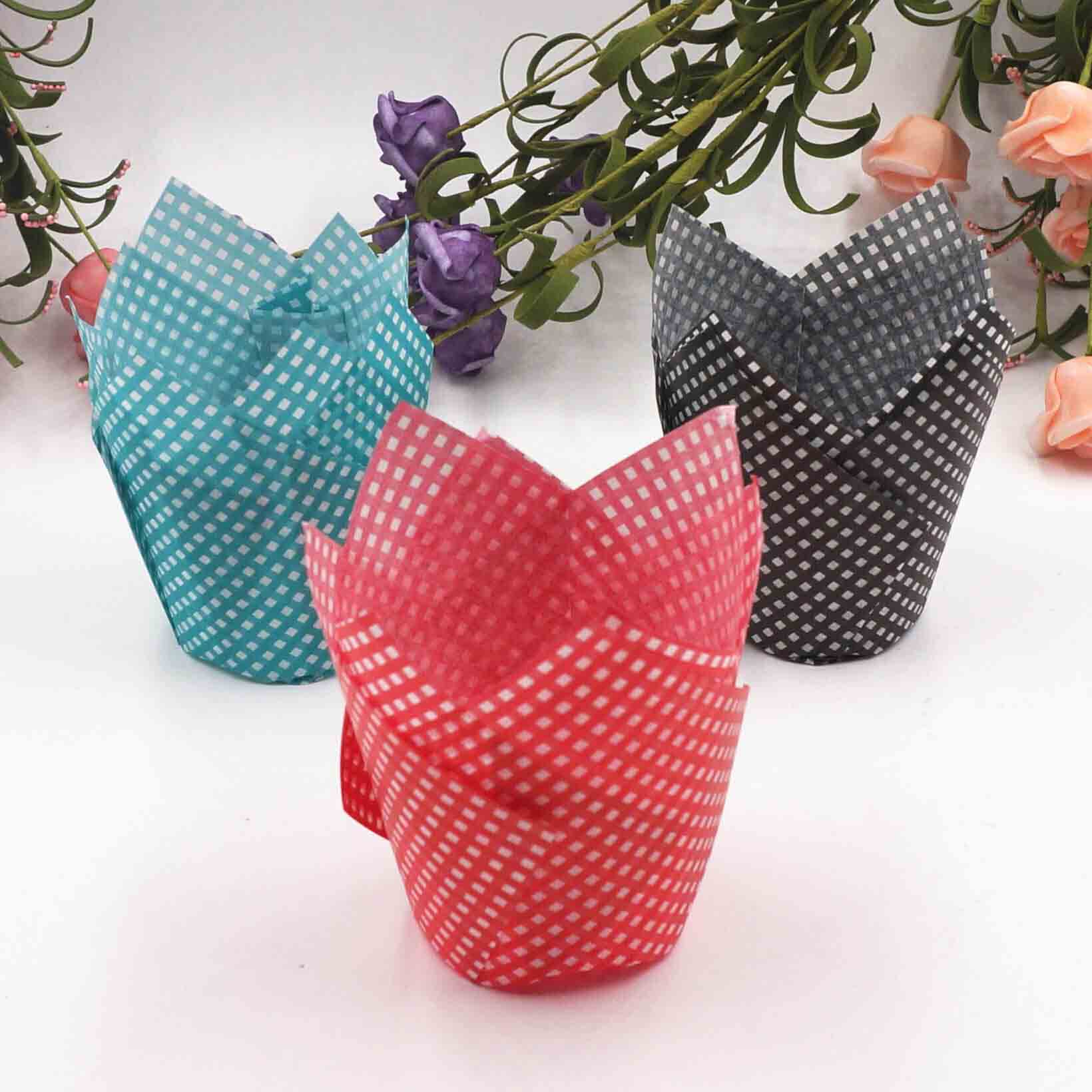 Lattice printing flame cups for baking muffin