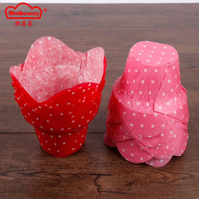 Polka dots flower pot paper liner